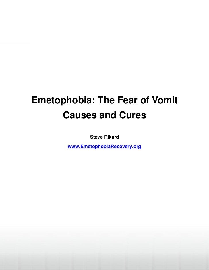 Fear of vomit causes and cures