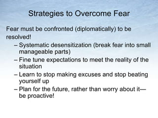 Fear - Overcoming Fear Inside You | PPTX