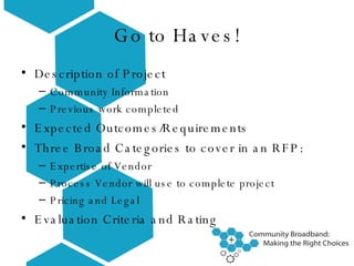 Feasibility And Rfp Design Final | PPT