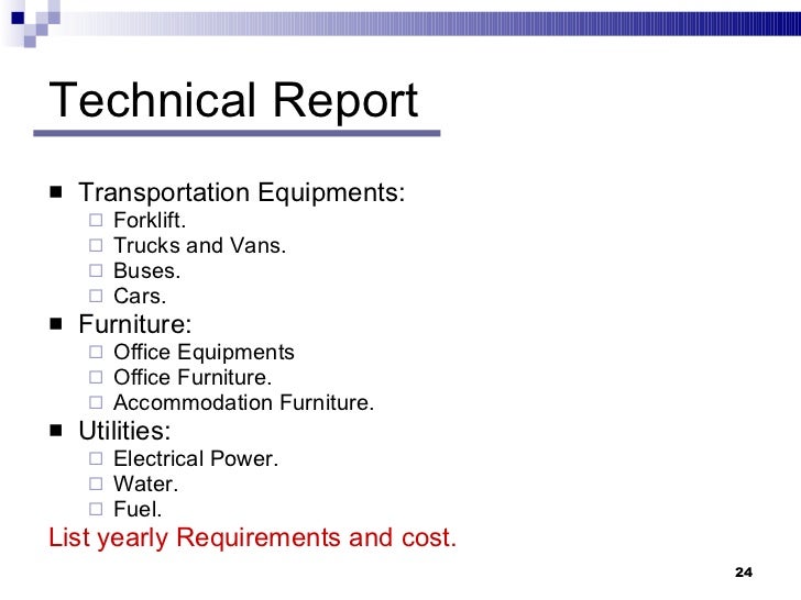 technical report sample