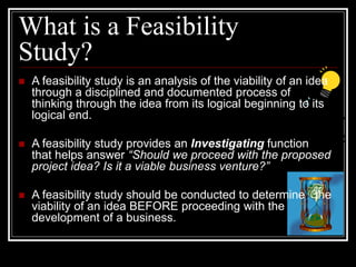 developing feasibility studies and business plan | PPT