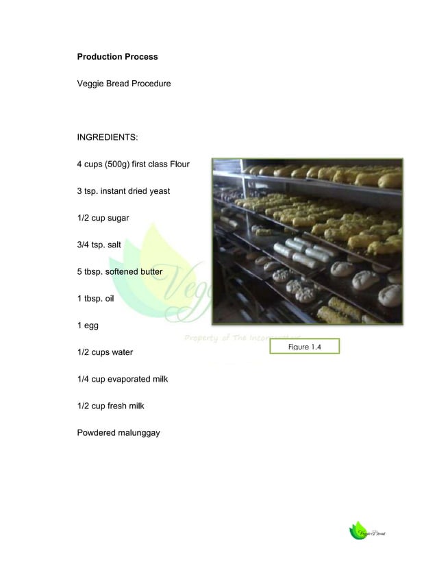 Feasibility Study (Veggie Bread) PDF