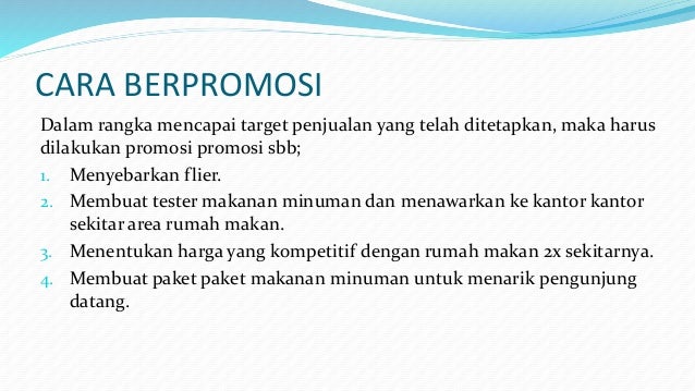 Rumah Makan Sederhana