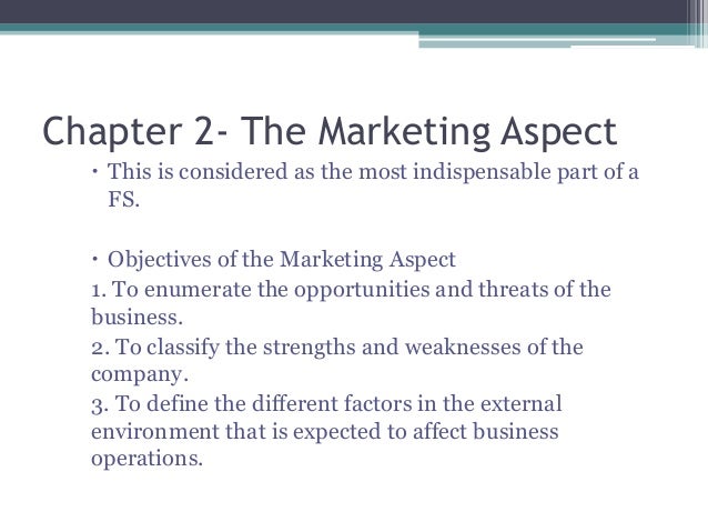 feasibility study define aspect