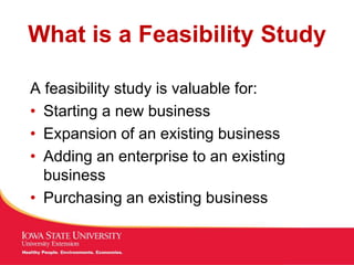 Business Plan VS Feasibility study | PPT