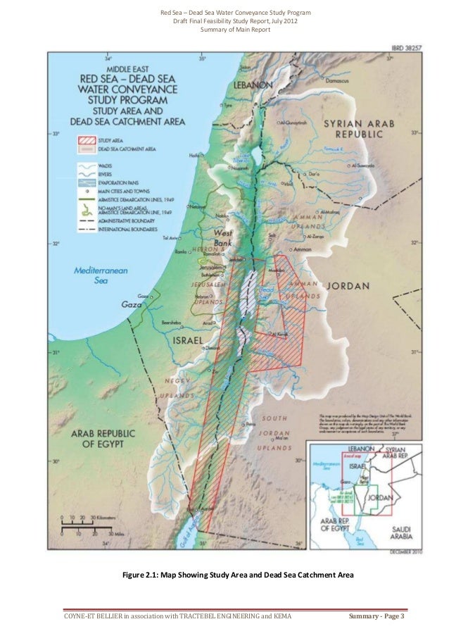 Red Sea Dead Sea Water Conveyance Feasibility Study