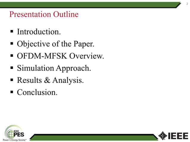 Feasibility Study of OFDM-MFSK Modulation Scheme for Smart Metering ...