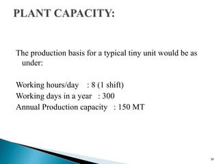 Feasibility study of pvc pipe manufacturing plant | PPTX