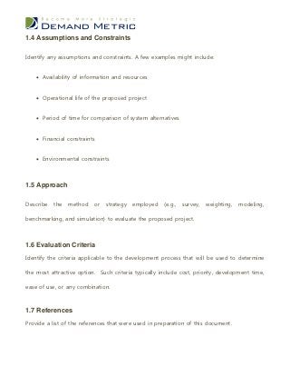 Feasibility Study Template