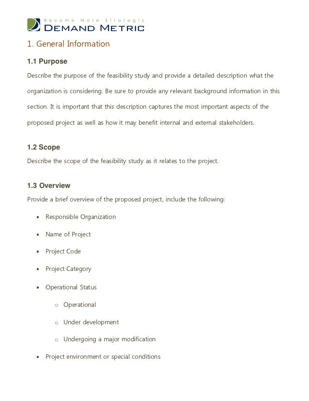feasibility study template feasibility study template