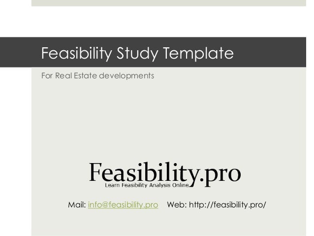real estate feasibility study template feasibility study template real estate feasibility study template feasibility study template