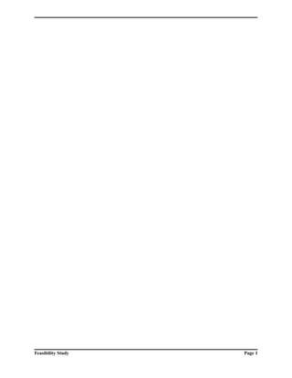 Feasibility Study Page 1 
