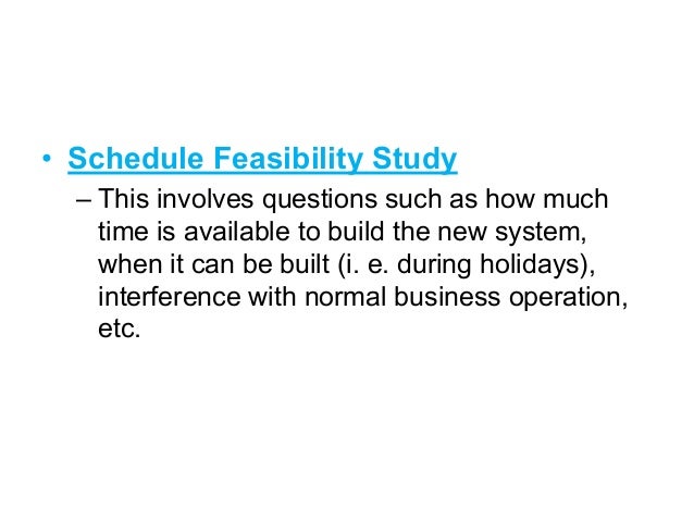 feasibility study and its types pdf
