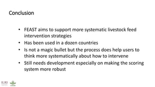 Mapping livestock feed resources and targeting technologies: Making the most of FEAST and TechFit 