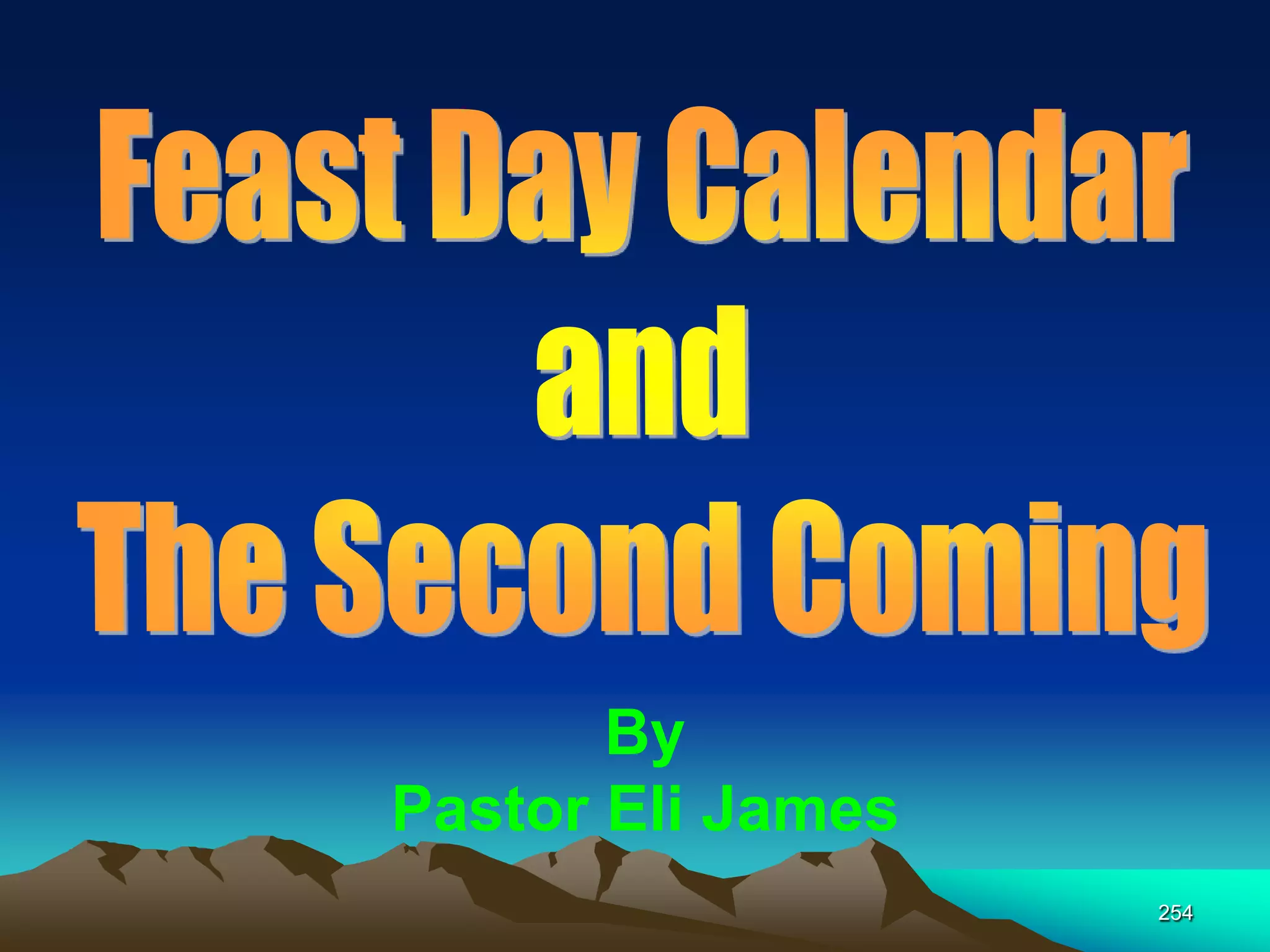 By
Pastor Eli James
254
 