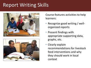 Instructional design and blended learning to extend the reach of a research product for impact at scale: Reflections from the FEAST tool
