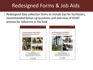 Instructional design and blended learning to extend the reach of a research product for impact at scale: Reflections from the FEAST tool