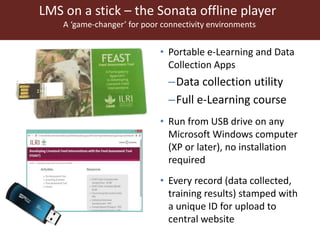 Instructional design and blended learning to extend the reach of a research product for impact at scale: Reflections from the FEAST tool