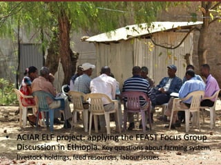 FEAST: Why, What, When, Where …. So What, What Next? 