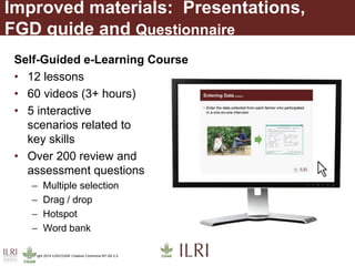 Leveraging instructional design and innovative ICT to improve food security and farmer productivity—The FEAST experience