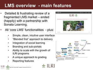 Leveraging instructional design and innovative ICT to improve food security and farmer productivity—The FEAST experience