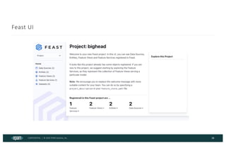 CONFIDENTIAL | © 2024 EPAM Systems, Inc.
Feast UI
26
 