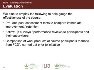 Leveraging instructional design and learning theories  to improve productivity in smallholder systems: The FEAST experience