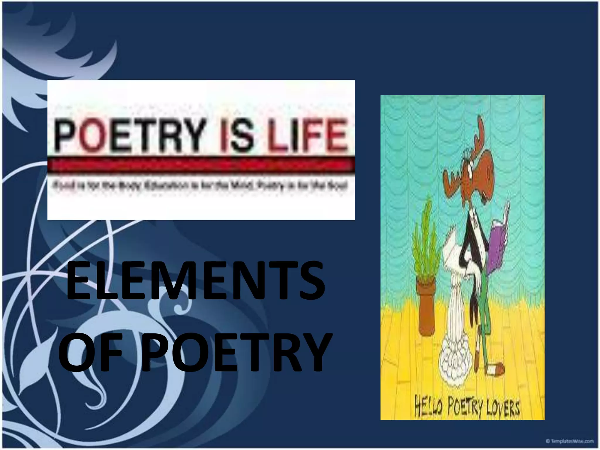 ELEMENTS OF POETRY