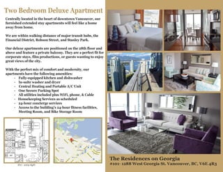 Two-Bedroom Deluxe Apartment at The Residences of Georgia