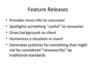 Feature News Releases | PPT