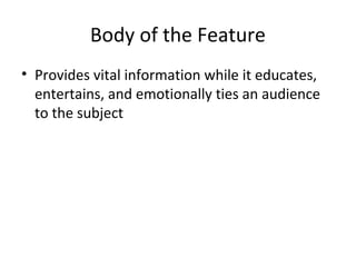 Feature Writing | PPT