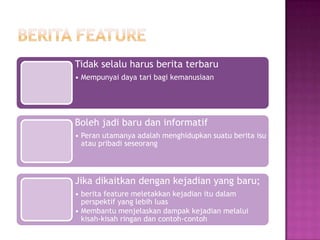 Feature dan human interest | PPTX