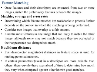Feature detection and matching | PDF