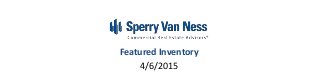 Featured Inventory
4/6/2015
 