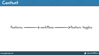 @hendrikEbberswww.guigarage.com
default branchContent
features workflows feature toggles
 
