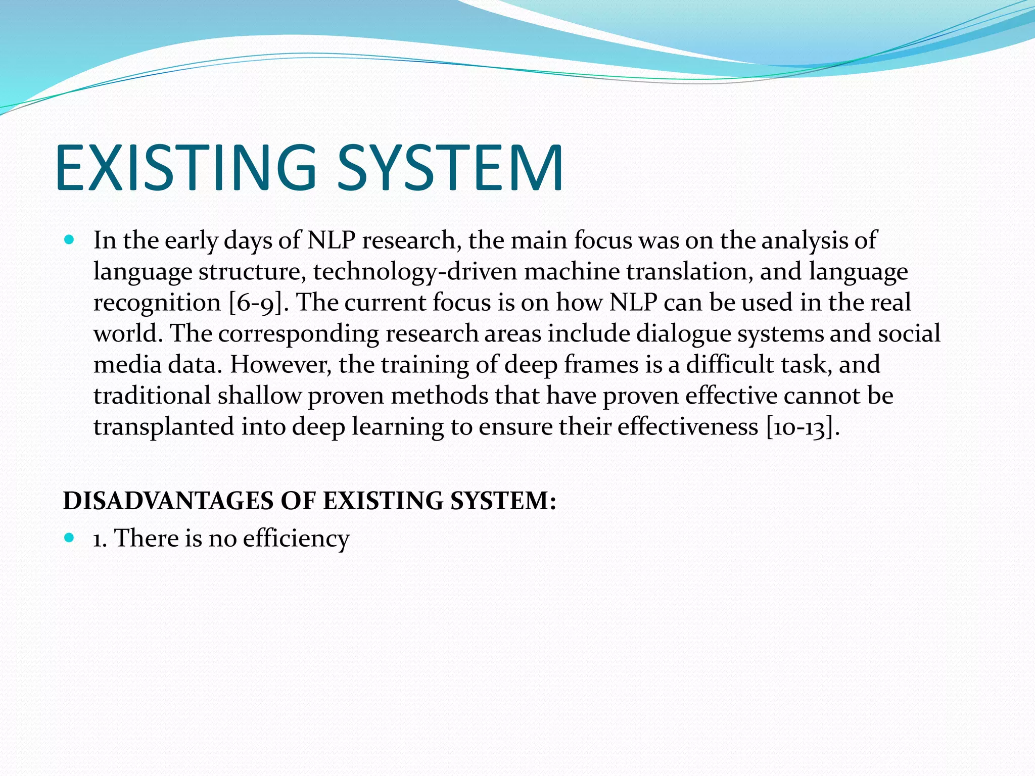 Feature Extraction and Analysis of Natural Language Processing for Deep ...