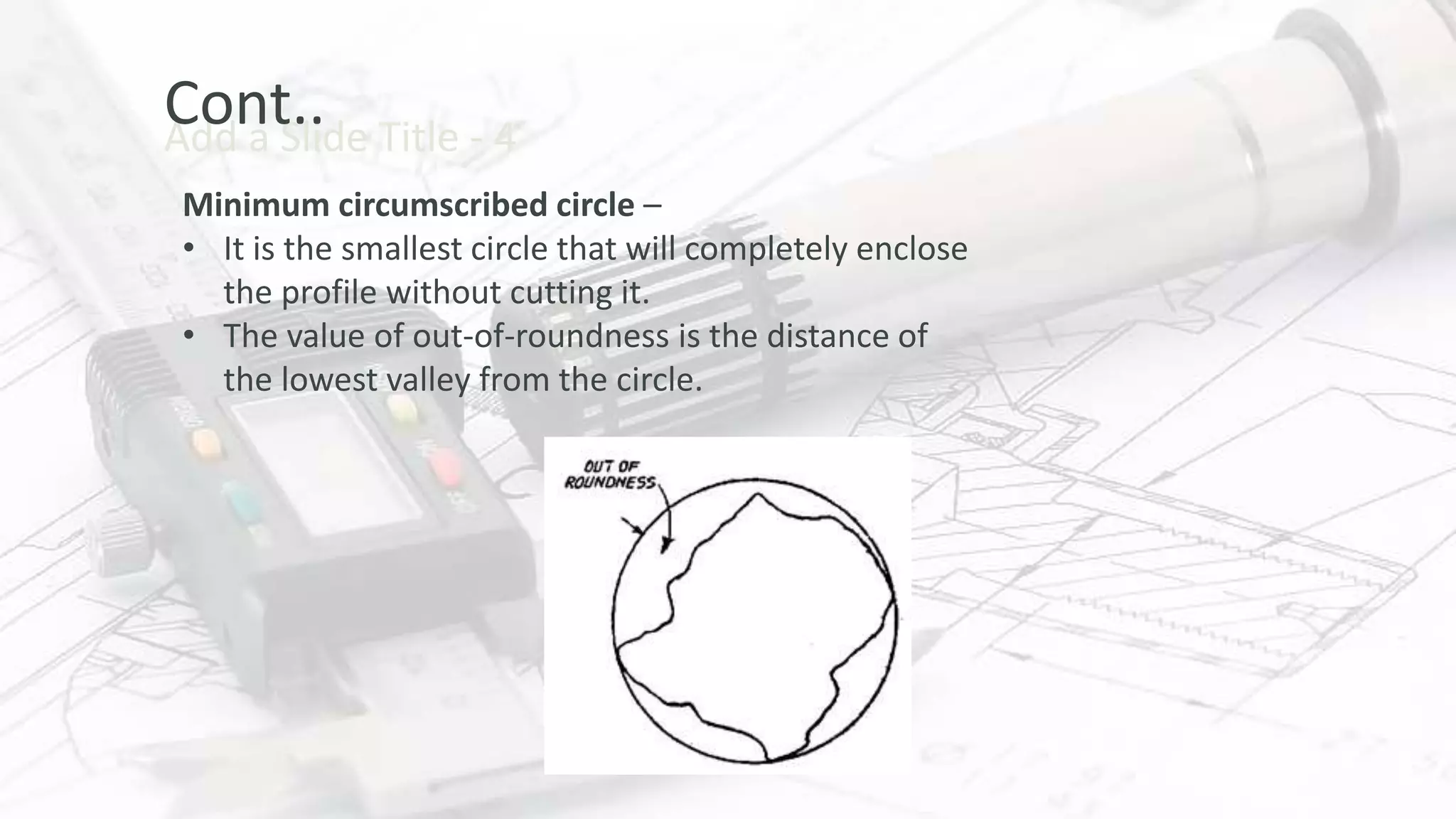 Feature inspection of circularity and roundness | PPTX