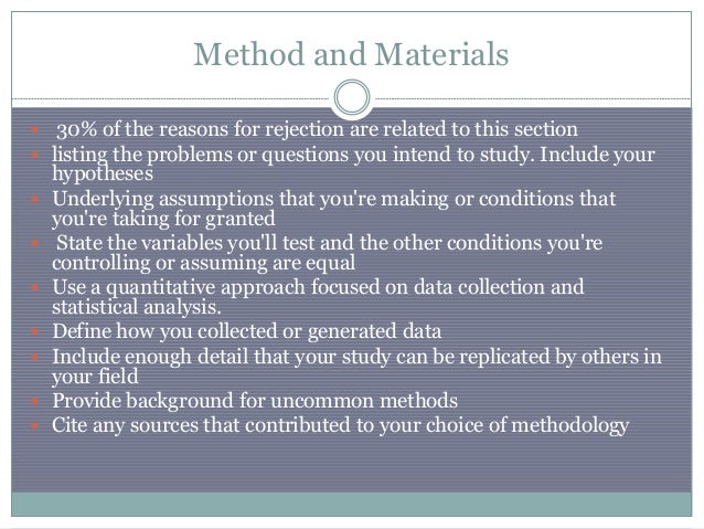 Parts of research paper and its definition picture