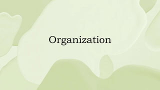 Organization
 