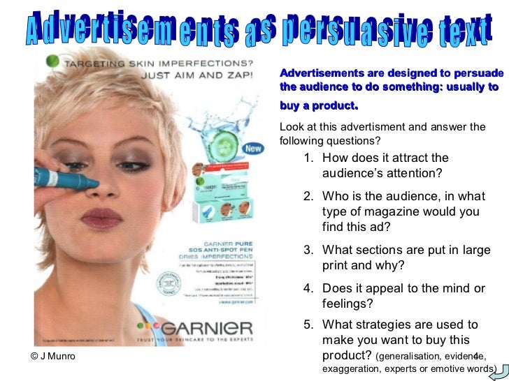 persuasive essay advertising product