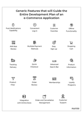 Top Essential Features For E-commerce App Development