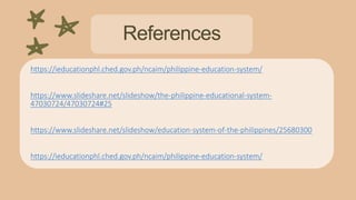 Features and Structure of the Philippines Educational System through ...