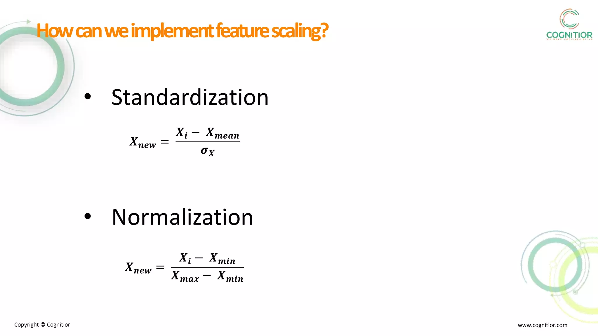 Feature scaling | PPTX