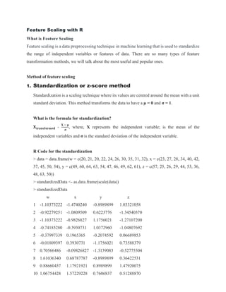 Feature Scaling with R.pdf