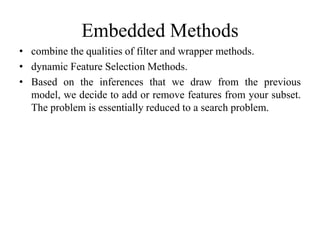 Feature selection | PPTX