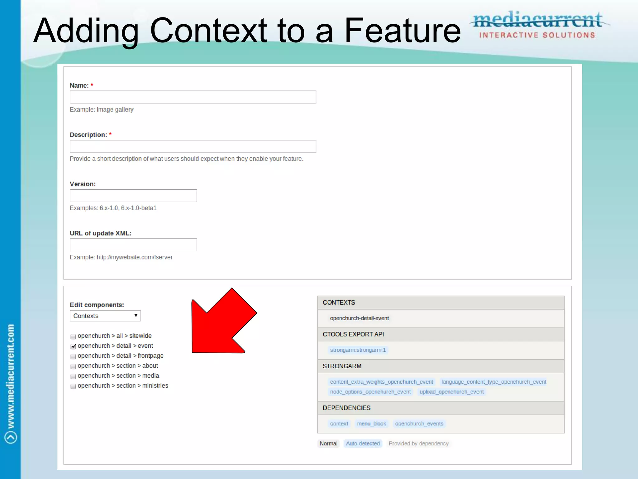 Adding Context to a Feature
 