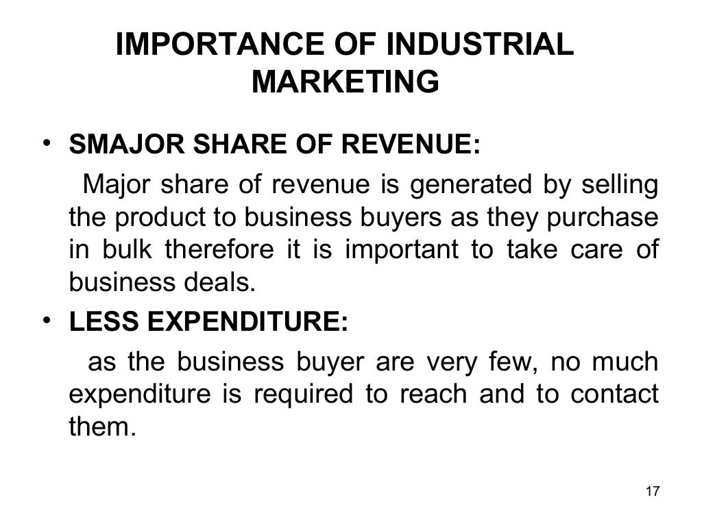 Features & importance of industrial marketing