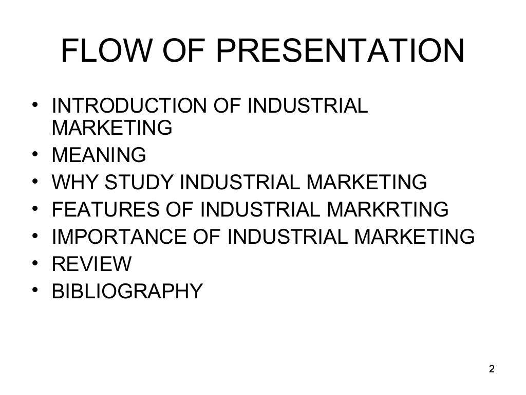 Features & importance of industrial marketing