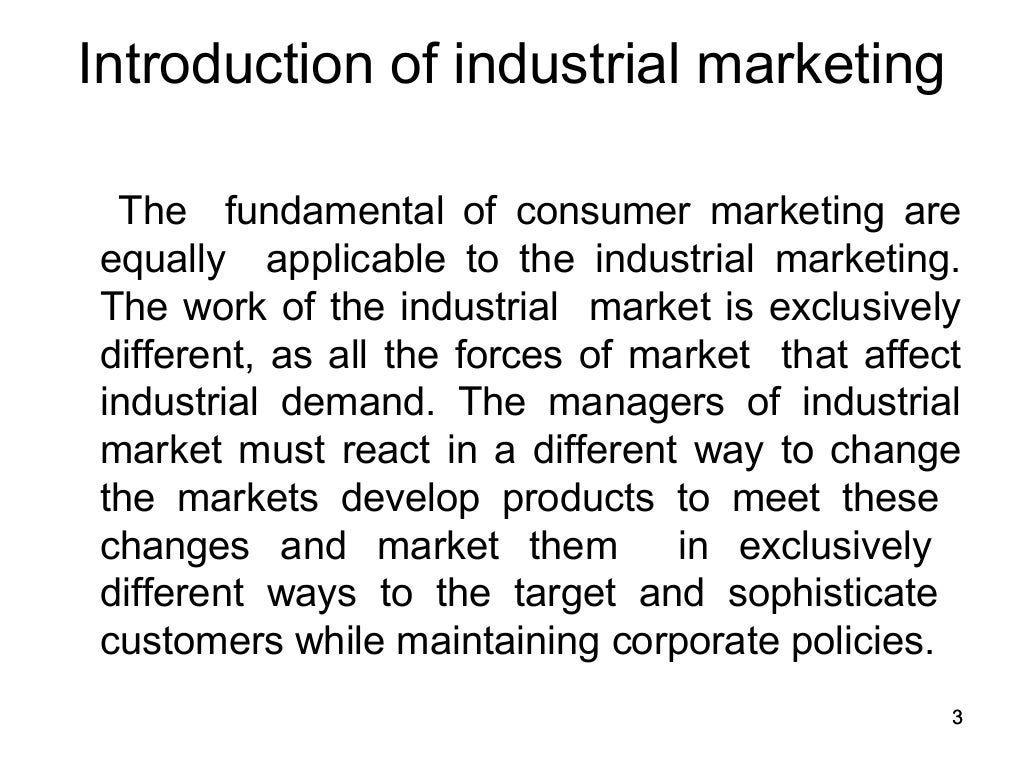 Features & importance of industrial marketing