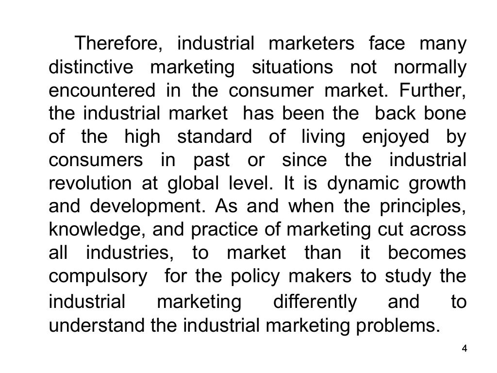 Features & importance of industrial marketing
